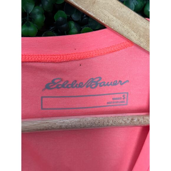 Eddie Bauer, neon orange, workout Shirt, women’s size S - Picture 3 of 7